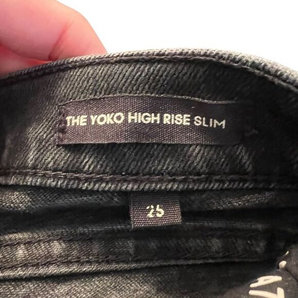 Denim forum yoko high rise slim dark wash jeans - Picture 5 of 10